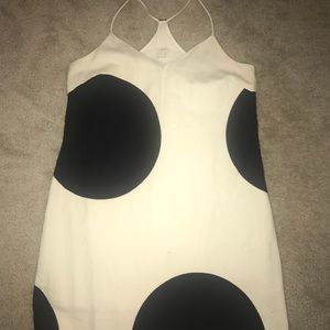 Cream and Black Dress